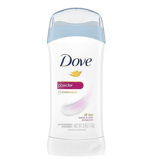 Dove Powder Antiperspirant Deodorant Stick with Moisturizers – 2.6 oz