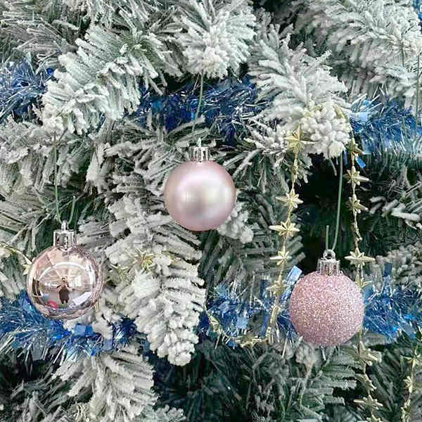 27-Count Pink Mix Shatterproof Ornaments, 40mm