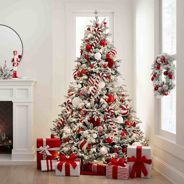 27-Count Red Mix Shatterproof Ornaments, 40mm