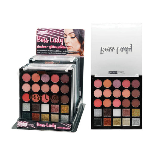 BEAUTY TREATS  BOSS LADY SHADOW & GLITTER PALETTE