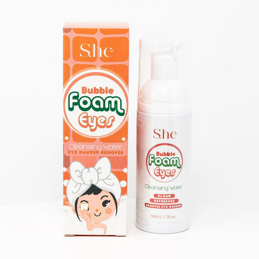 S.HE Bubble Foam Eyes, Peach Scent, Pack of 1