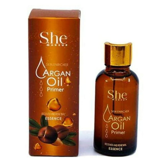 S.HE Makeup Argan Oil Face Primer For Healthy & Bright Skin, 1 Pc per Pack