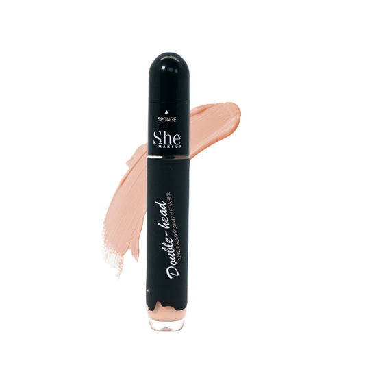 S.HE Makeup Double Head Concealer Pen With Eraser, 1 Pc per Pack, Variant Colors