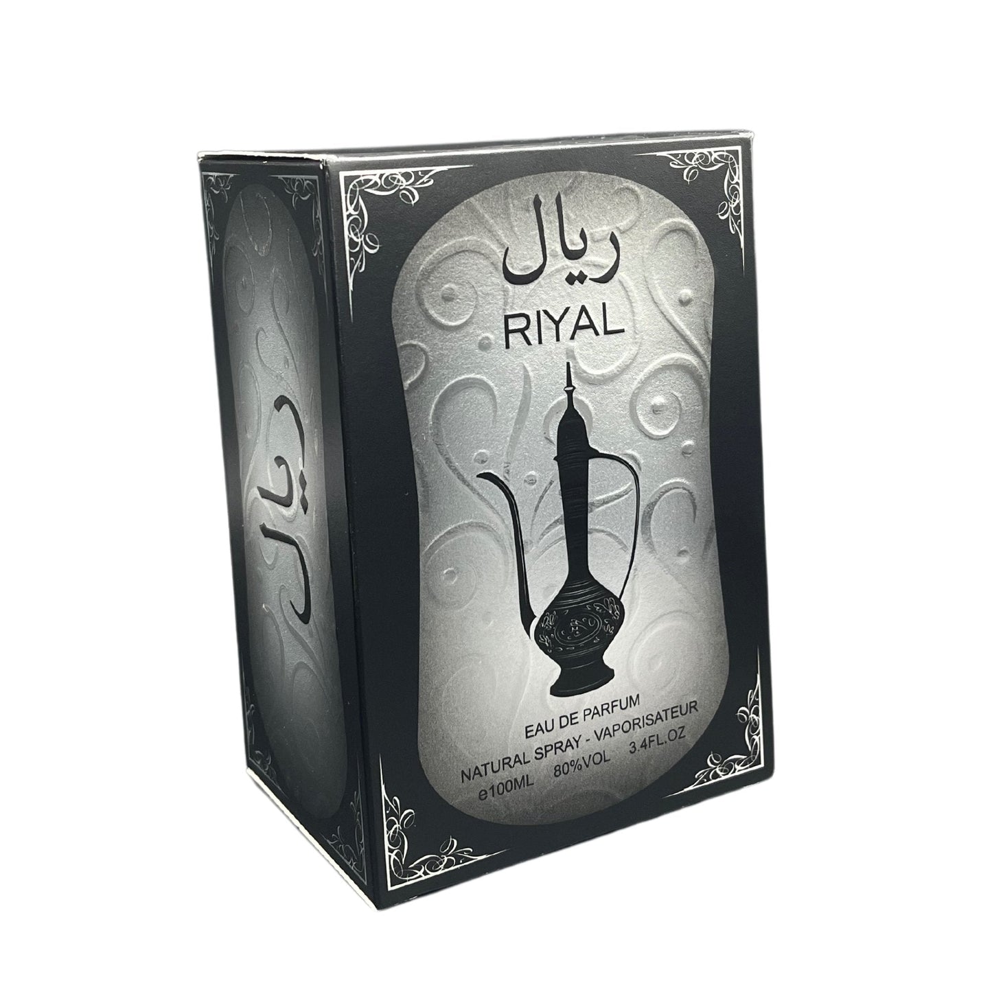 Atika Perfumes Riyal Men's Arabic Perfume, EAU DE PARFUM, 100ml 3.4 fl oz (Pack of 1), ريال عطر للرجال